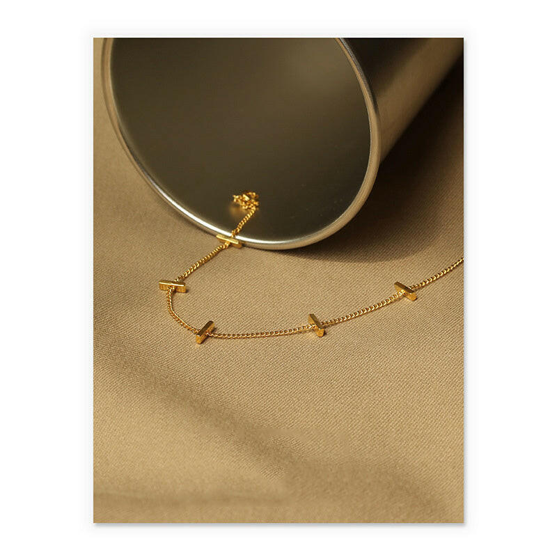 Geometric Brass Bracelet for Women - Minimalist Elegance