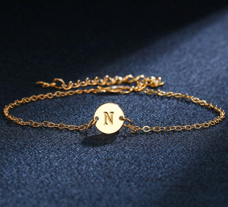 Adjustable Gold Color Fashion Letter Bracelet for Women