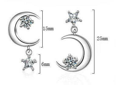 Geometric Diamond Earrings in AAAAA Zircon