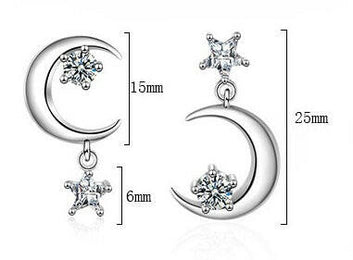 Geometric Diamond Earrings in AAAAA Zircon