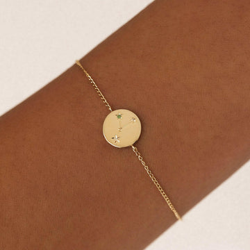 Inlaid Zircon Twelve Constellations Bracelet