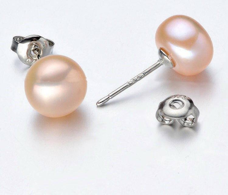 Elegant Korean Style Pearl Earrings Pink