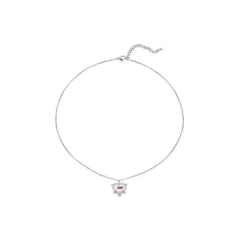 Gradient Heart Necklace - Stylish Alloy Jewelry for Women