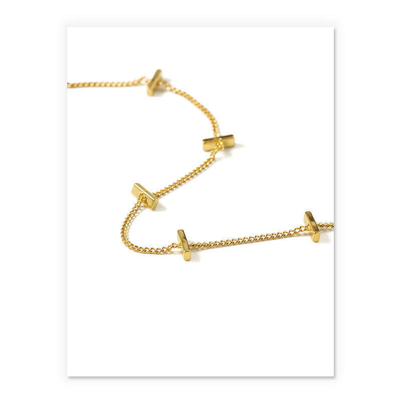 Geometric Brass Bracelet for Women - Minimalist Elegance