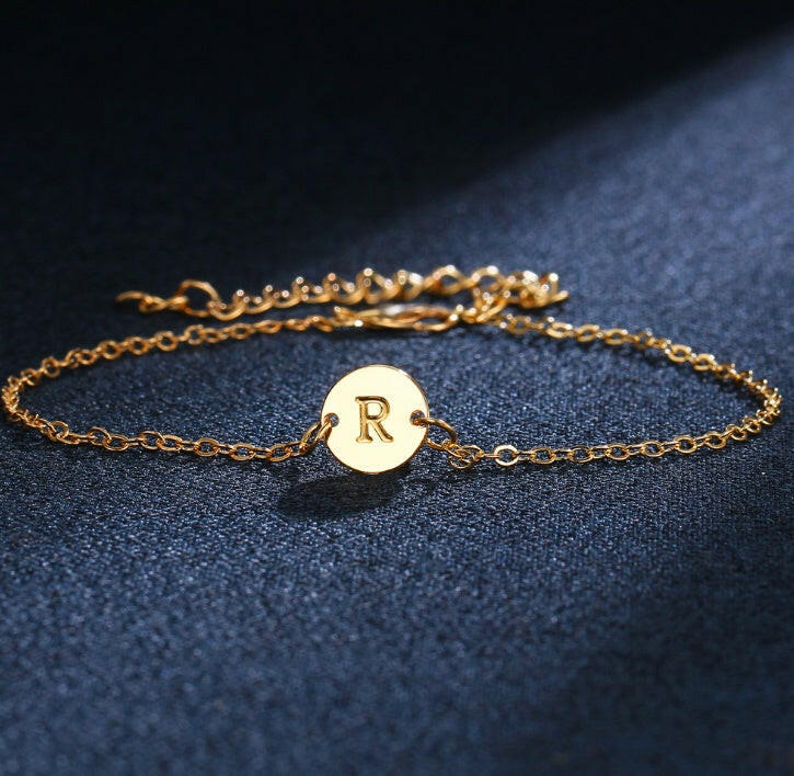 Adjustable Gold Color Fashion Letter Bracelet for Women