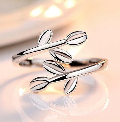 Vintage Simple Leaf Ring for Index Finger
