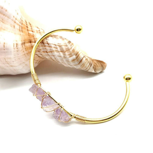 Handmade Braided Natural Gemstone Crystal Bracelet