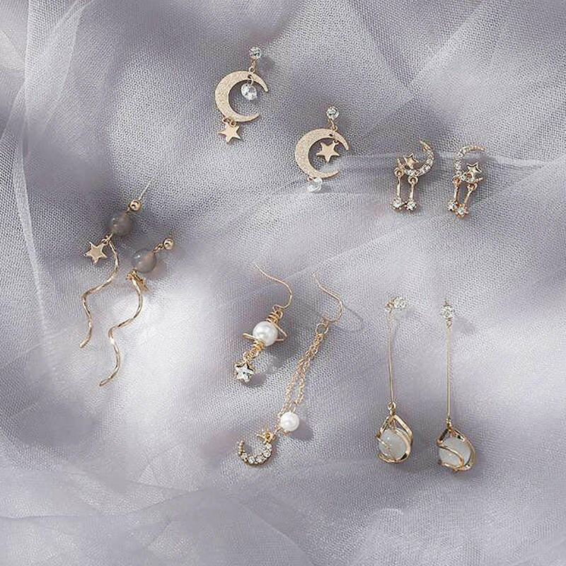 Korean Style Geometric Alloy French Earrings