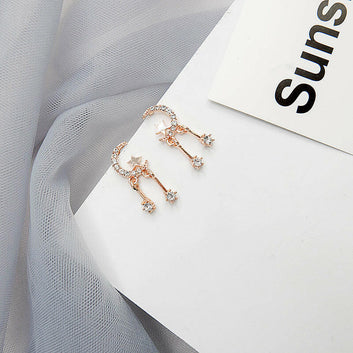 Korean Style Geometric Alloy French Earrings