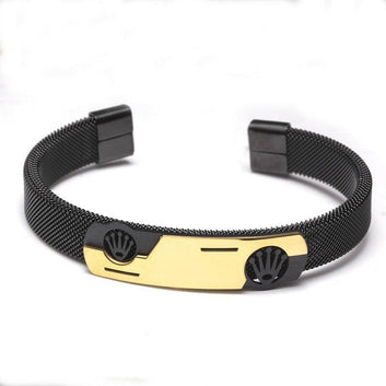 Elegant Stainless Steel Mesh Crown Bracelets