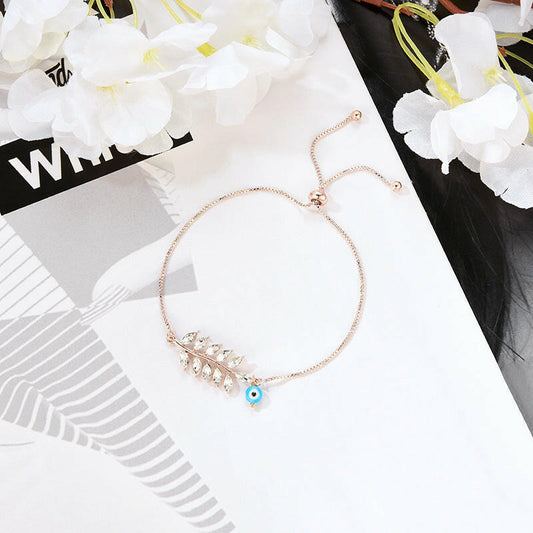Creative Cute Eye Rhinestone Bracelet