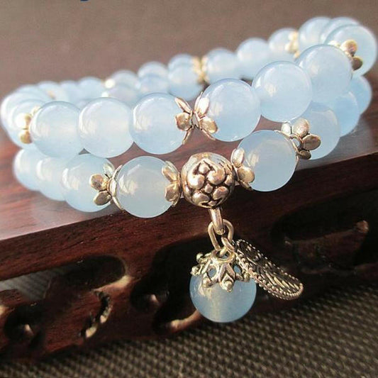 Handcrafted Blue Crystal Bracelets