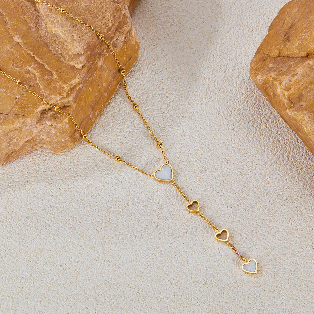Tassel Mother Shell Hollow Out Necklace