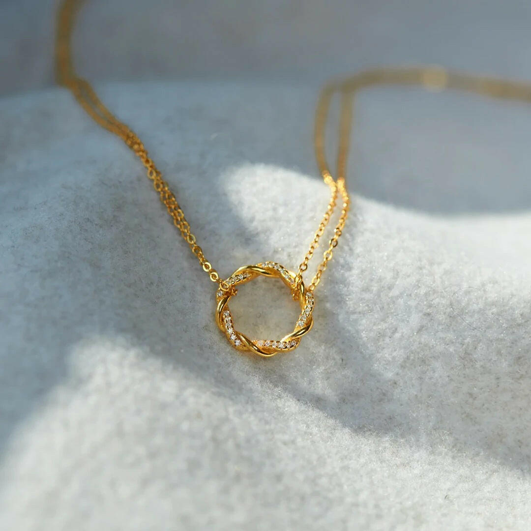 S925 Silver Twisted Dense Nail Necklace for Women