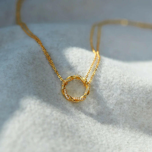 S925 Silver Twisted Dense Nail Necklace for Women