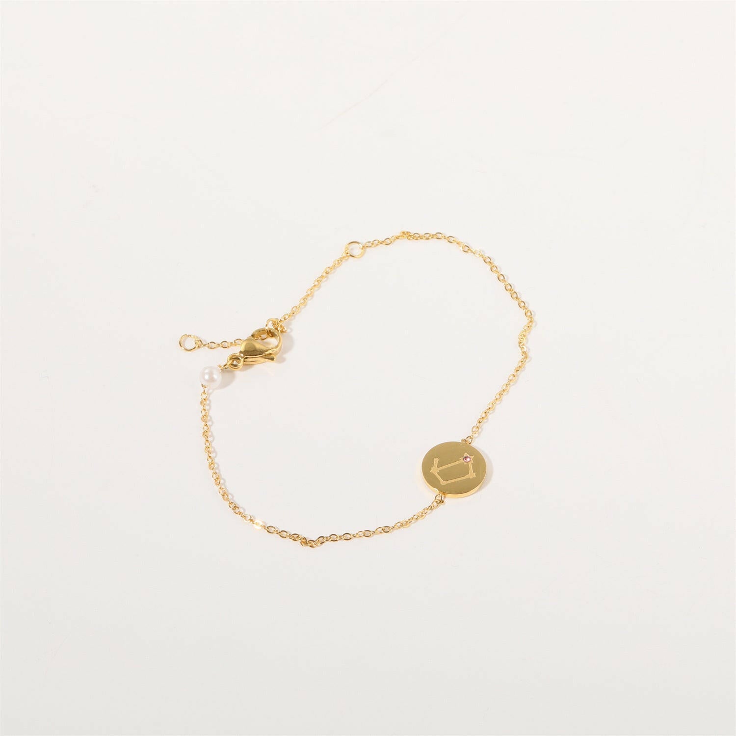 Inlaid Zircon Twelve Constellations Bracelet Gemini