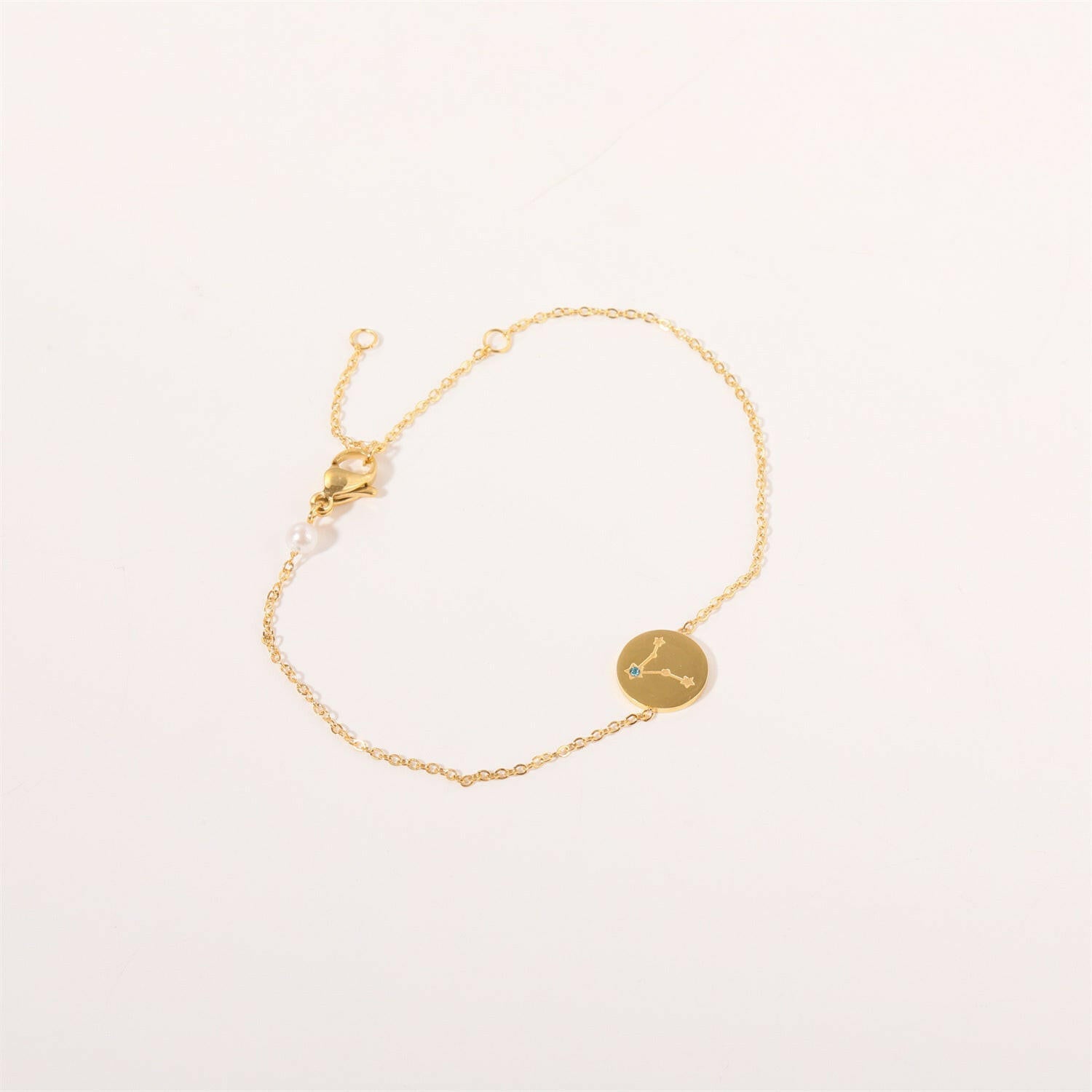 Inlaid Zircon Twelve Constellations Bracelet Pisces