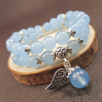 Handcrafted Blue Crystal Bracelets