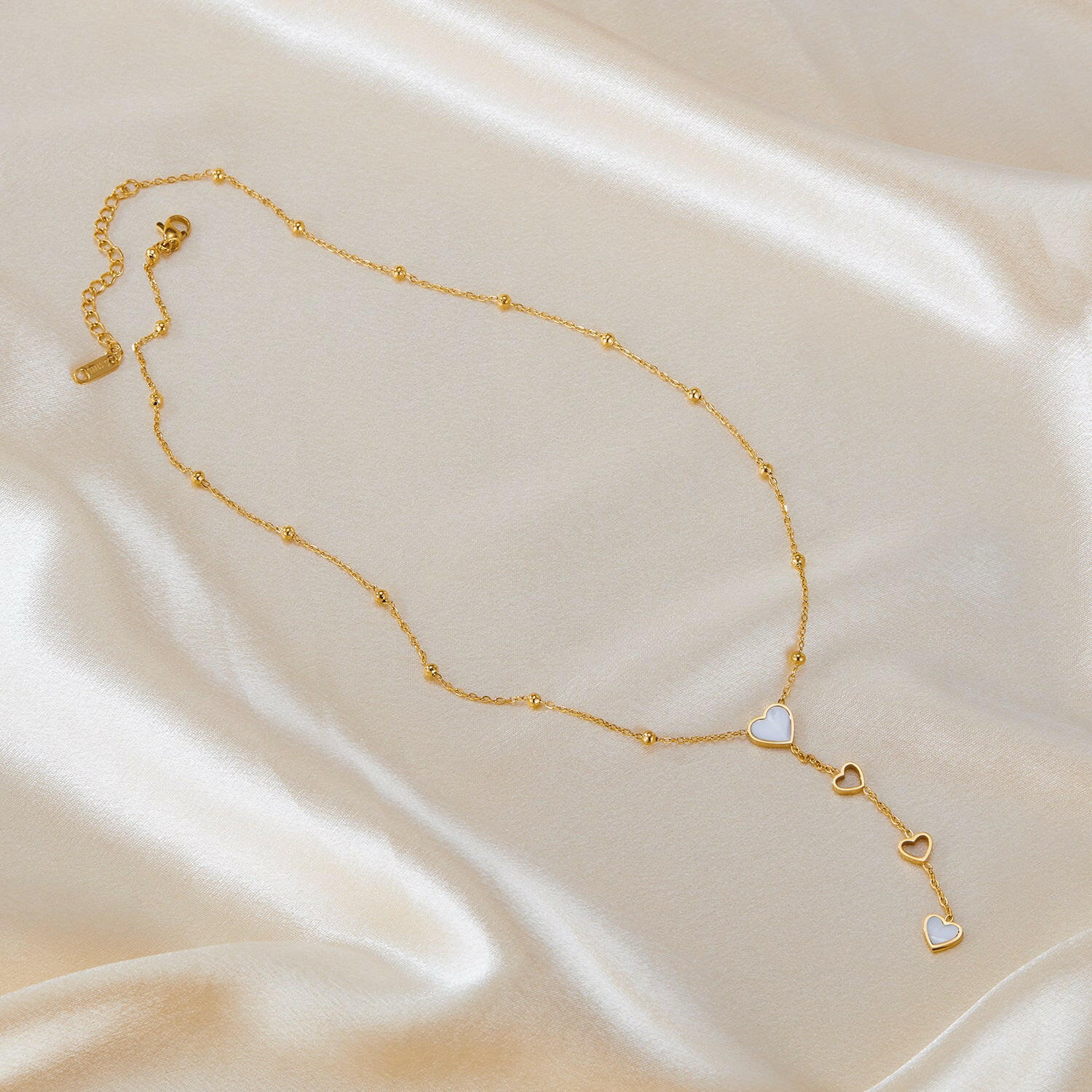 Tassel Mother Shell Hollow Out Necklace