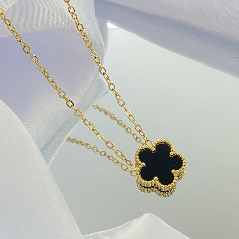 Lucky Girl Double-sided Necklace Black
