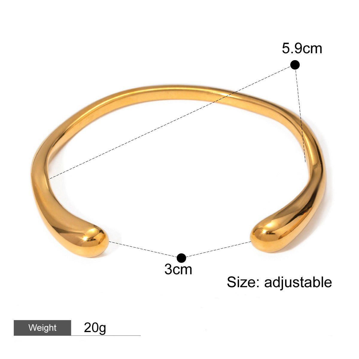 18K Gold Geometric Wide Surface Textured Bracelet Style C-24