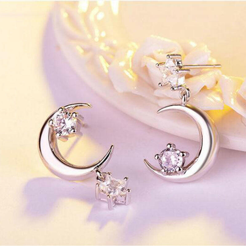 Geometric Diamond Earrings in AAAAA Zircon