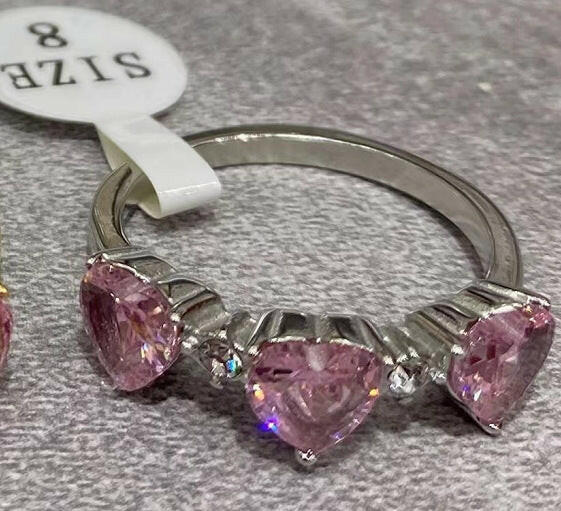 Light Luxury Love Jewelry Ring - Titanium Steel Silver