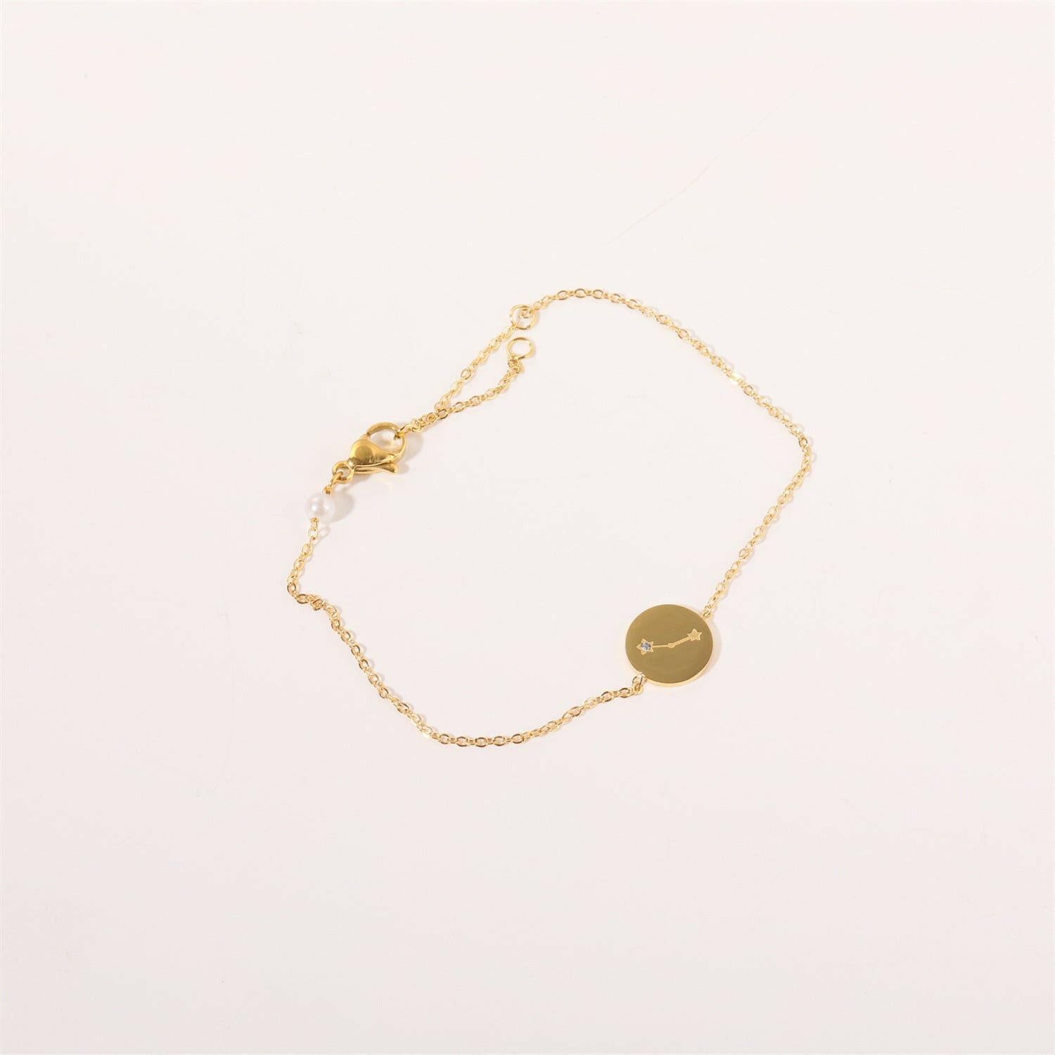 Inlaid Zircon Twelve Constellations Bracelet Aries