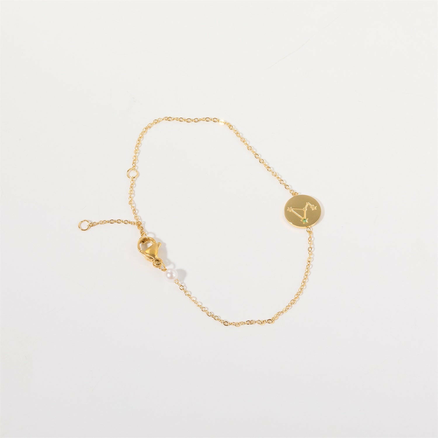 Inlaid Zircon Twelve Constellations Bracelet Leo