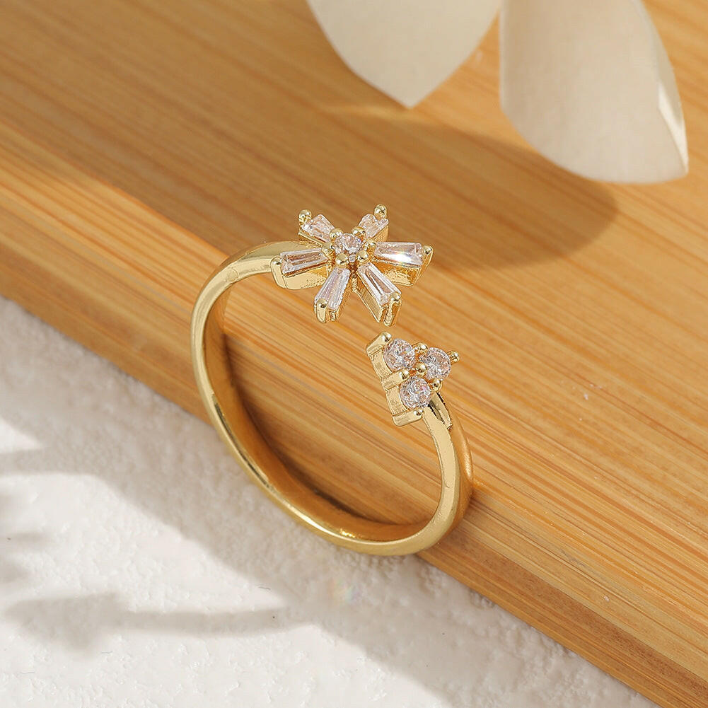 Jeweleze Blooming Grace Ring with Colorful Stones