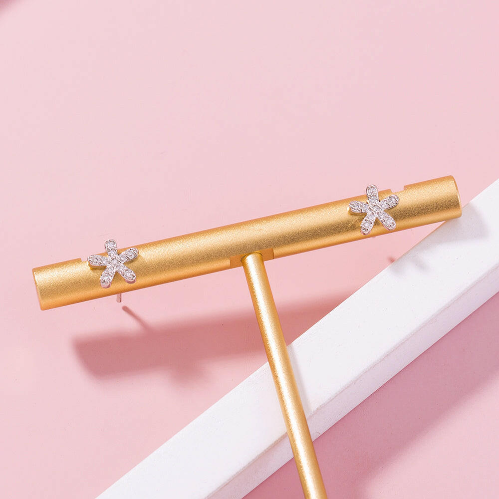Elegant V Diamond Mini Earrings for Everyday Wear