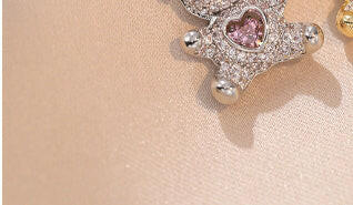 Bear Heart Love Necklace for Women