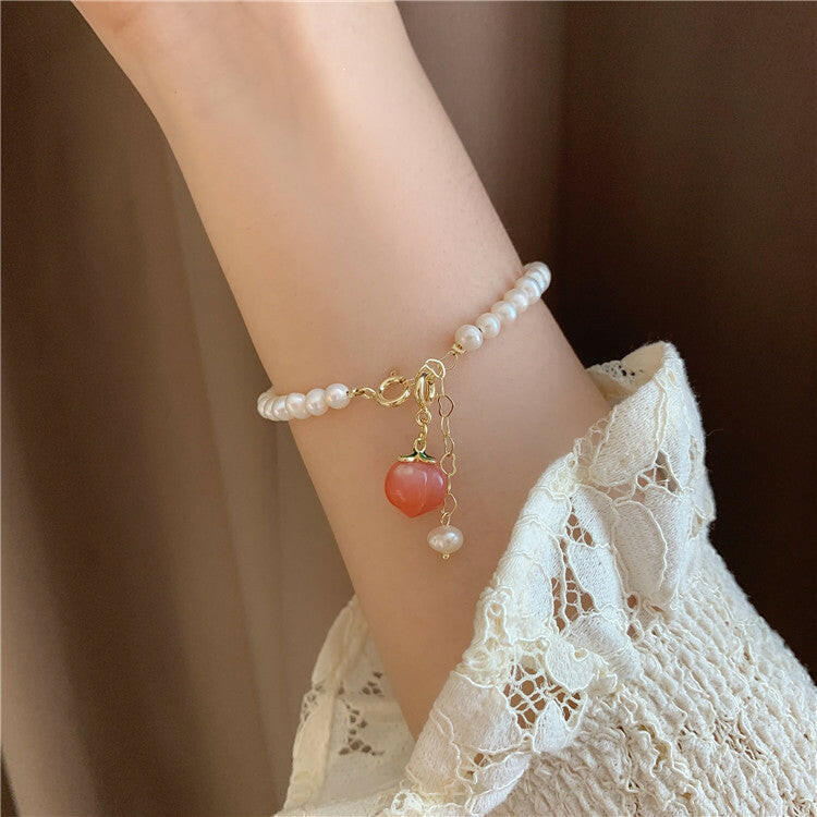 Women's Freshwater Pearl Peach Bracelet