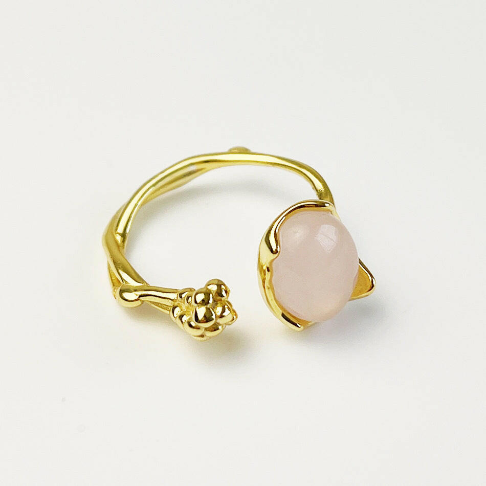 Jeweleze Elegant Pink Gemstone Ring for Stylish Occasions