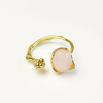 Jeweleze Elegant Pink Gemstone Ring for Stylish Occasions