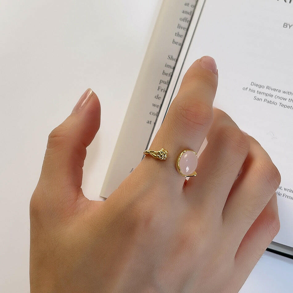 Jeweleze Elegant Pink Gemstone Ring for Stylish Occasions