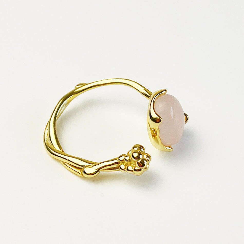 Jeweleze Elegant Pink Gemstone Ring for Stylish Occasions