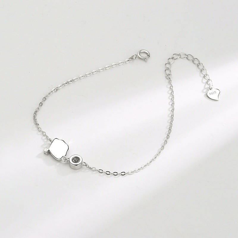Elegant Sterling Silver Casual Fashion Bracelet