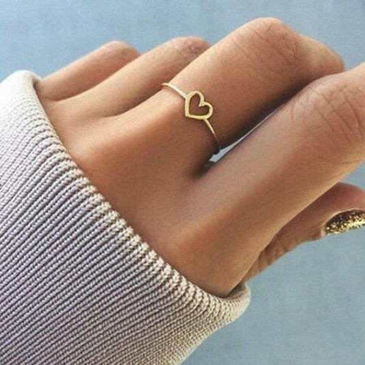 Jeweleze Heart-Shaped Ring for Women - Elegant Design