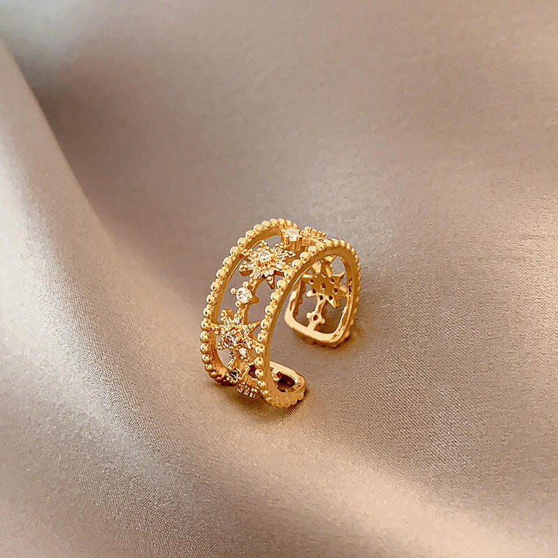Jeweleze Open Star Ring Jewelry for Elegant Style
