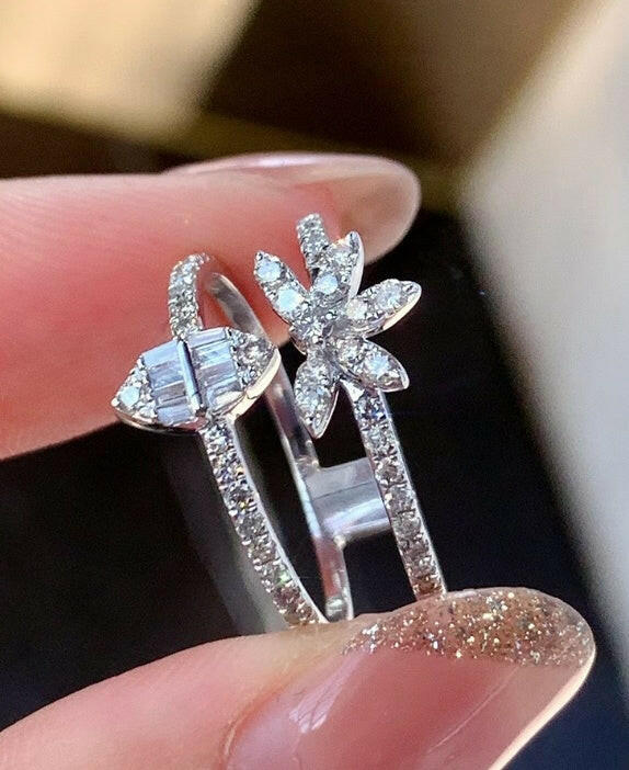 My Store Elegant Three-Layer Zircon Ring Set KYRA01684